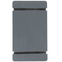 Menu Solutions WDRBB-A Ash 5 1/2" x 8 1/2" Customizable Wood Menu Board with Rubber Band Straps