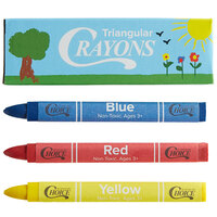 Choice 3 Pack Triangular Kids' Restaurant Crayons in Print Box - 100/Case