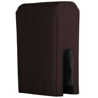 Snap Drape 5412BDC25005 Wyndham Brown 2.5 Gallon Polyester Beverage Dispenser Cover