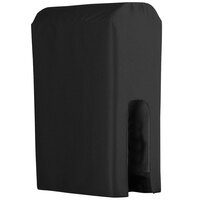 Snap Drape 5410BDC5014 Wyndham Black 5 Gallon Polyester Beverage Dispenser Cover