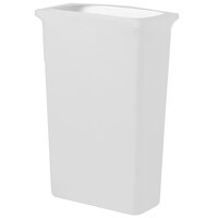 Snap Drape CN420WC16010 Contour Cover 16 Gallon Slim Jim White Spandex Rectangular Trash Can Cover