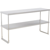 Avantco 178SSDOS6018 Stainless Steel Double Deck Overshelf - 18" x 60"