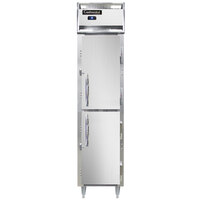 Continental D1RSENSSHD 18" Narrow Solid Half Door Reach-In Refrigerator