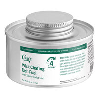 Choice 4 Hour Wick Chafing Dish Fuel with Safety Twist Cap - 12/Pack