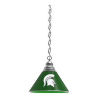 Holland Bar Stool BL1CHMichSt Michigan State University Logo Pendant Light with Chrome Finish - 120V