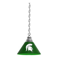 Holland Bar Stool BL1CHMichSt Michigan State University Logo Pendant Light with Chrome Finish - 120V