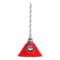 Holland Bar Stool BL1CHGA-Dog University of Georgia Logo Pendant Light with Chrome Finish - 120V