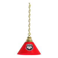Holland Bar Stool BL1BRGA-Dog University of Georgia Logo Pendant Light with Brass Finish - 120V
