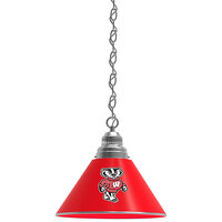 Holland Bar Stool BL1CHWI-Bdg University of Wisconsin Logo Pendant Light with Chrome Finish - 120V