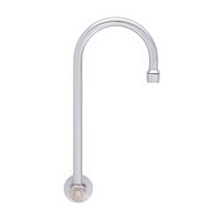 Fisher 47104 Backsplash Mounted Stainless Steel Faucet with 5 1/2" Swivel Gooseneck Nozzle and 2.2 GPM Aerator