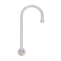 Fisher 47090 Backsplash Mounted Stainless Steel Faucet with 3 1/2" Swivel Gooseneck Nozzle and 2.2 GPM Aerator