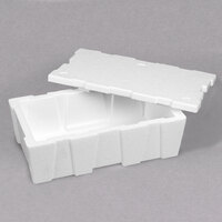 Polar Tech White Insulated Foam Tote Liner / Cooler 20" x 14" x 8 1/2" - 7/8" Thick - 40/Pallet