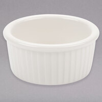 Tuxton BEX-0452 4.5 oz. Eggshell Fluted China Ramekin - 12/Pack