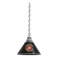 Holland Bar Stool BL1CHMarine United States Marine Corps Logo Pendant Light with Chrome Finish - 120V