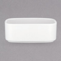 Villeroy & Boch 16-2040-1100 Universal 7.5 oz. Rectangular White Premium Porcelain Sugar Bowl - 6/Case