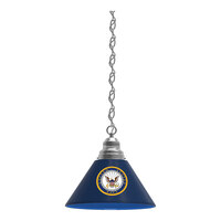 Holland Bar Stool BL1CHNavy United States Navy Logo Pendant Light with Chrome Finish - 120V