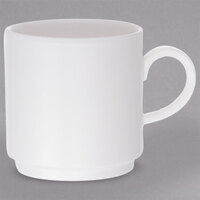 Villeroy & Boch 16-2040-4895 Universal 9 oz. White Premium Porcelain Stackable Mug - 6/Case