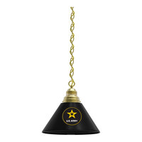 Holland Bar Stool BL1BRArmy United States Army Logo Pendant Light with Brass Finish - 120V
