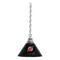 Holland Bar Stool BL1CHNJDevl New Jersey Devils Logo Pendant Light with Chrome Finish - 120V