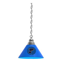 Holland Bar Stool BL1CHSTLBlu St. Louis Blues Logo Pendant Light with Chrome Finish - 120V