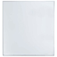 Aarco APS4848 48" x 48" White Syncoat Magnetic Markerboard with Aluminum Frame
