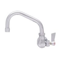 Fisher 67601 Wall Mounted Stainless Steel Faucet with 6" Swing Nozzle, 2.2 GPM Aerator, and Lever Handle