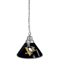 Holland Bar Stool BL1CHPitPen Pittsburgh Penguins Logo Pendant Light with Chrome Finish - 120V