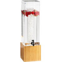 Cal-Mil 1527-3-60 Bamboo 3 Gallon Beverage Dispenser - 8 1/4" x 9 3/4" x 26 3/4"