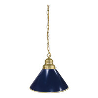Holland Bar Stool BL1BRDkBl Dark Blue Pendant Light with Brass Finish - 120V
