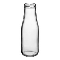 Acopa 14 oz. Customizable Glass Milk Bottle - 12/Case