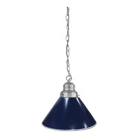 Holland Bar Stool BL1CHDkBl Dark Blue Pendant Light with Chrome Finish - 120V