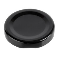 Acopa Black Milk Bottle Lid - 12/Case