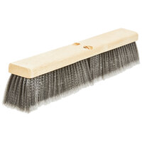 Carlisle 3621952423 24" Push Broom Head with Gray Flagged Bristles