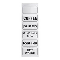 Choice Beverage Dispenser Labels