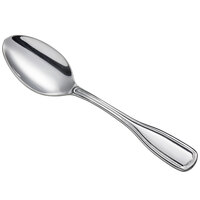 Acopa Saxton 4 7/16" 18/0 Stainless Steel Heavy Weight Demitasse Spoon - 12/Case