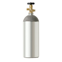 Micro Matic 430A-10E 10 lb. Empty Aluminum CO2 Cylinder