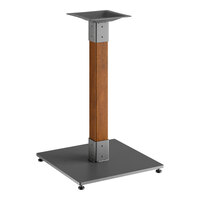 Lancaster Table & Seating Industrial Table Base with Rustic Walnut Finish