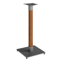 Lancaster Table & Seating Industrial Bar Height Table Base with Rustic Walnut Finish