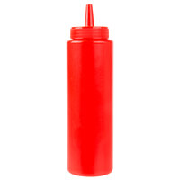 Choice 8 oz. Red Squeeze Bottle   - 6/Pack