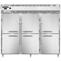 Continental DL3WE-HD 86" Extra-Wide Half Solid Door Reach-In Heated Holding Cabinet - 3000W