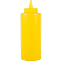 Choice 12 oz. Yellow Squeeze Bottle   - 6/Pack