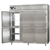 Continental DL3W-SA-PT-HD 78" Half Solid Door Pass-Through Heated Holding Cabinet - 3000W