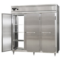 Continental DL3W-PT 78" Solid Door Pass-Through Heated Holding Cabinet - 3000W