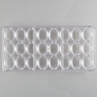 Chocolat Form 383502 Polycarbonate 24 Compartment Oval Shells Chocolate Mold