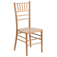 Flash Furniture XS-NATURAL-GG Hercules Natural Wood Chiavari Hardwood Stacking Chair