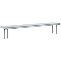 Advance Tabco OTS-12-48 12" x 48" Table Mounted Single Deck Stainless Steel Shelving Unit