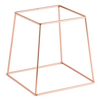 Acopa 9" Square Rose Gold Metal Display Stand