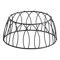 Acopa 4" Round Black Patterned Metal Display Stand