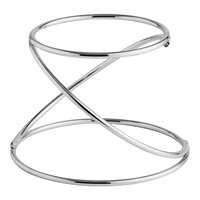 Acopa 7" Stainless Steel Swirl Metal Display Stand