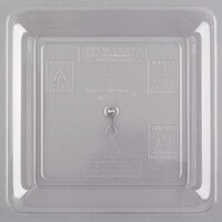 Fineline SQ4010.CL Platter Pleasers 10" x 10" Clear Plastic Square Cater Tray - 25/Case